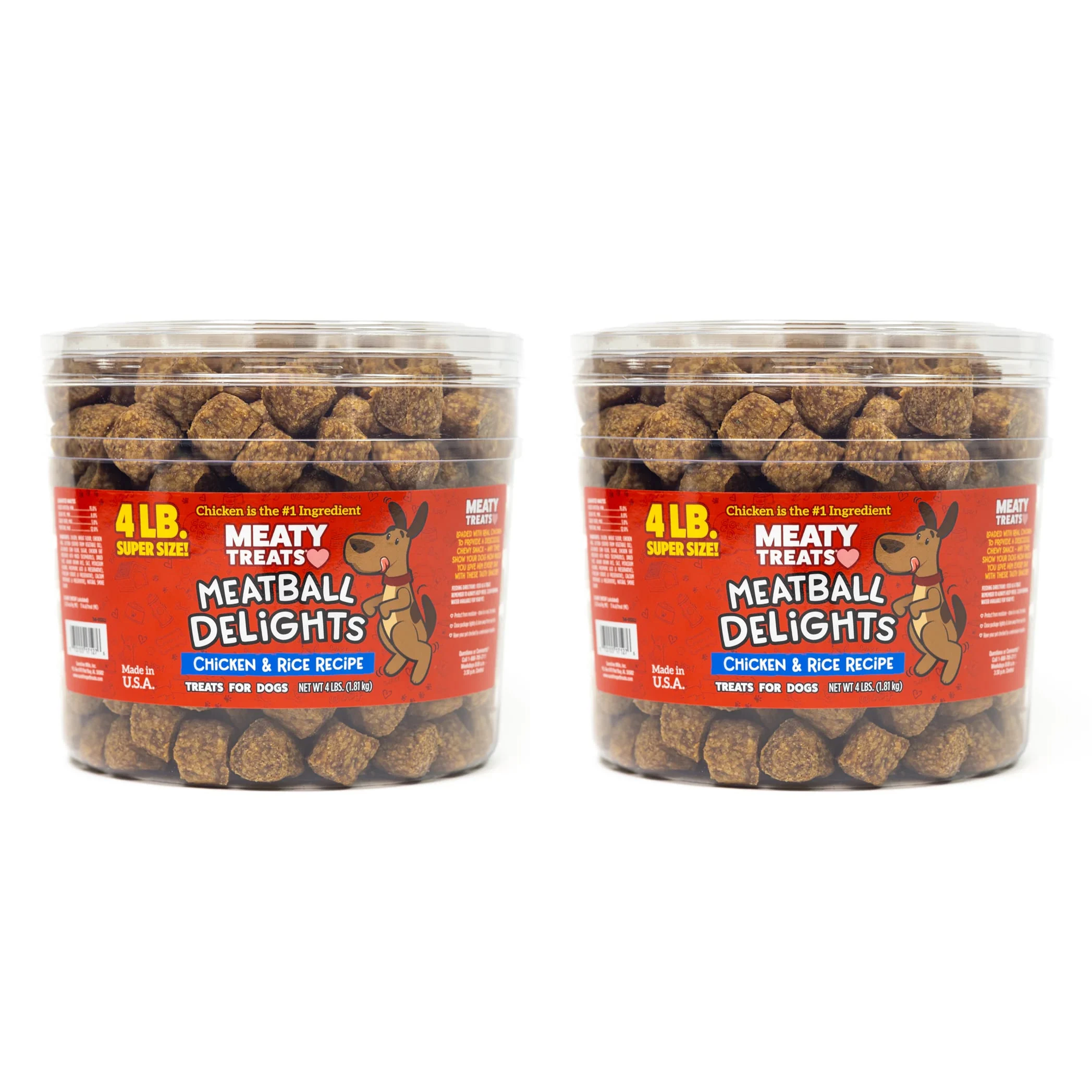 Meatball Delights Chicken Dog Treats | 4 LB | Meaty Treats