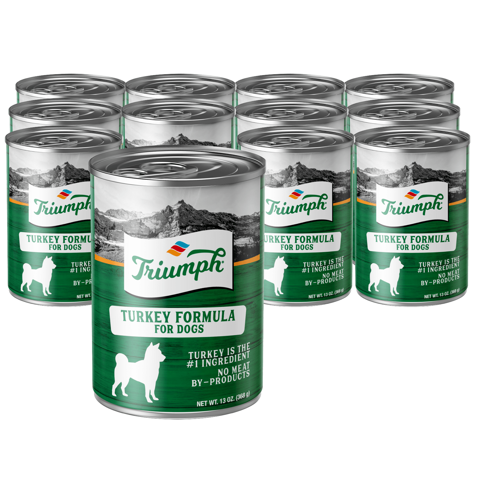 Turkey Recipe Wet Dog Food | 13.2 oz - 12 pk | Triumph