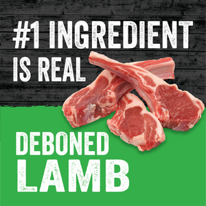 #1 infredient is real, deboned lamb