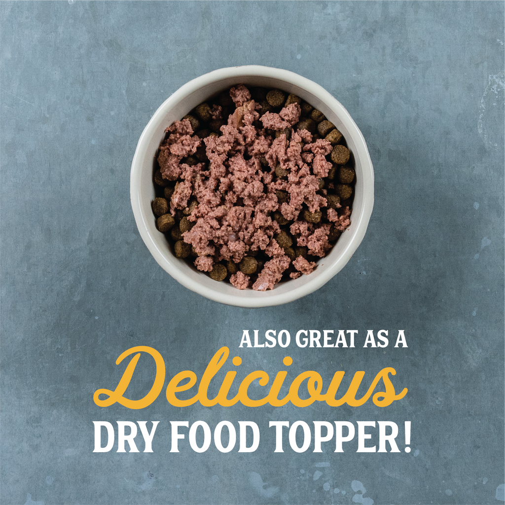 lamb wet dog food is great as a dry food topper