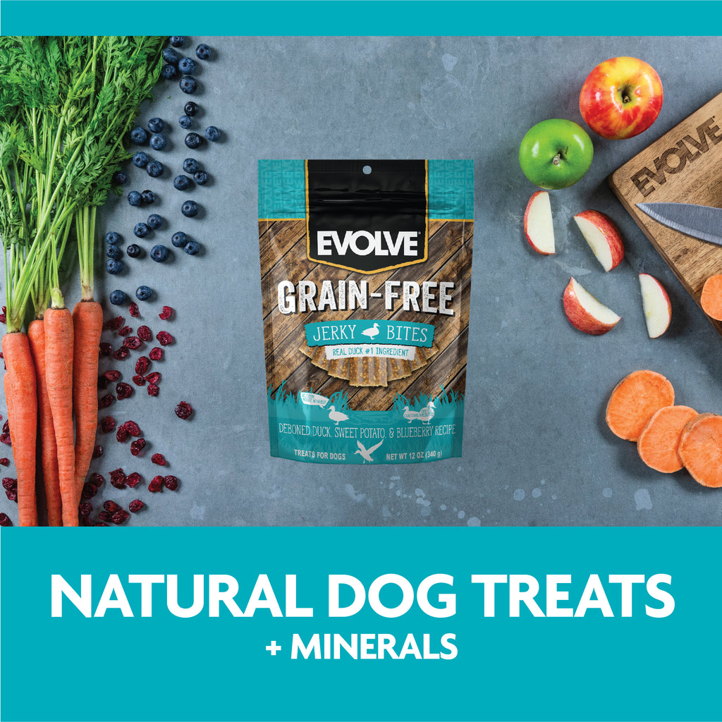 Natural dog treats and minerals