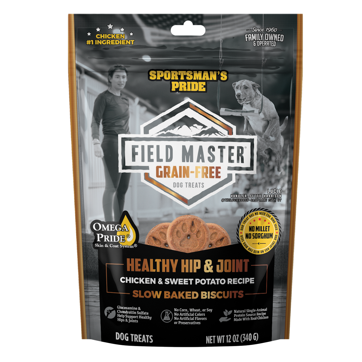 Grain Free Healthy Hip & Joint Biscuits | 12 oz, 3 LB | Sportsman's Pride Field Master