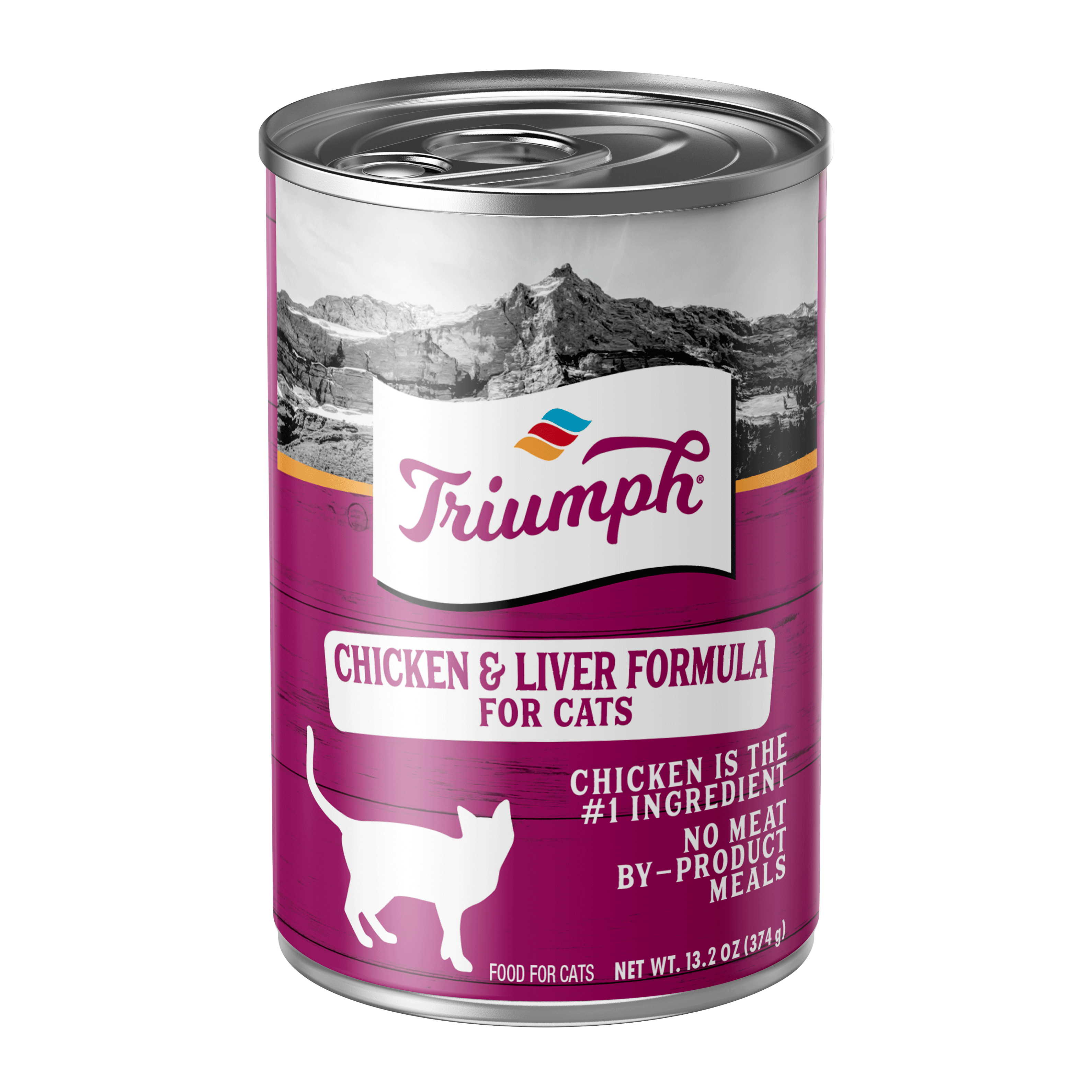 Chicken and Liver Recipe Wet Cat Food | 13 oz - 12 pk | Triumph