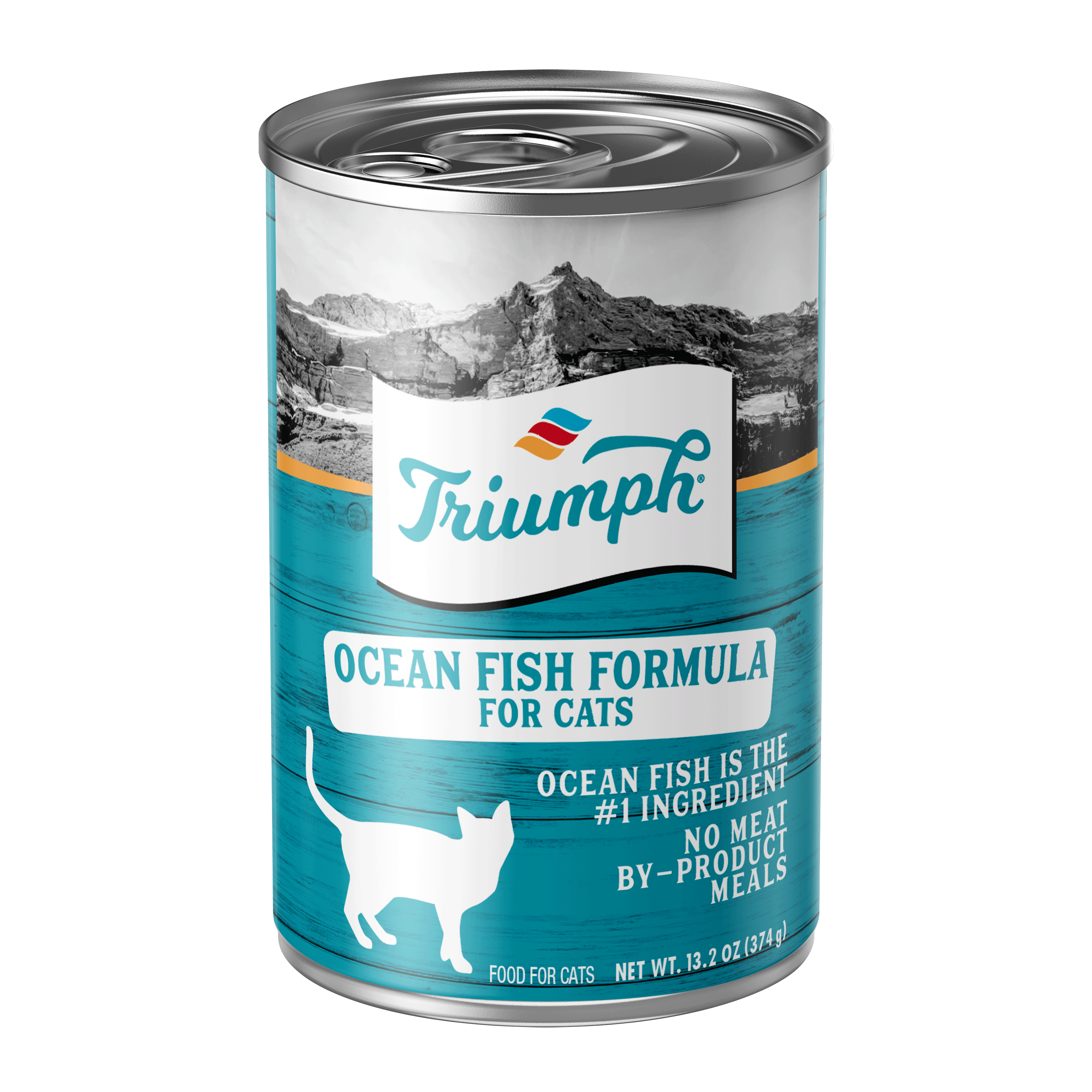 Triumph Ocean Fish Formula Wet Cat Food | 13.2 oz - 12 pk | 5.5 oz - 24 pk