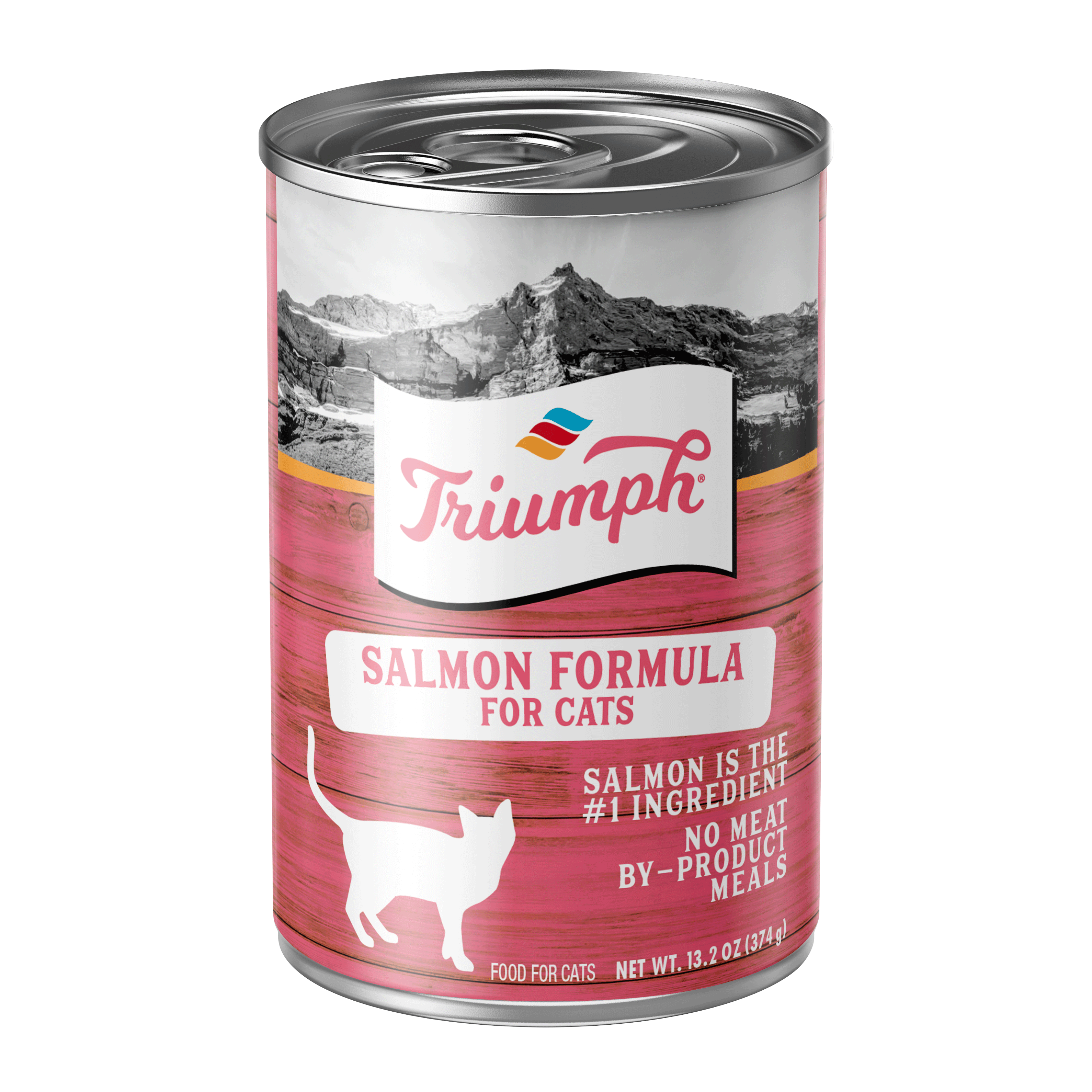 Triumph Salmon Formula Wet Cat Food | 13.2 oz - 12 pk | 5.5 oz - 24 pk