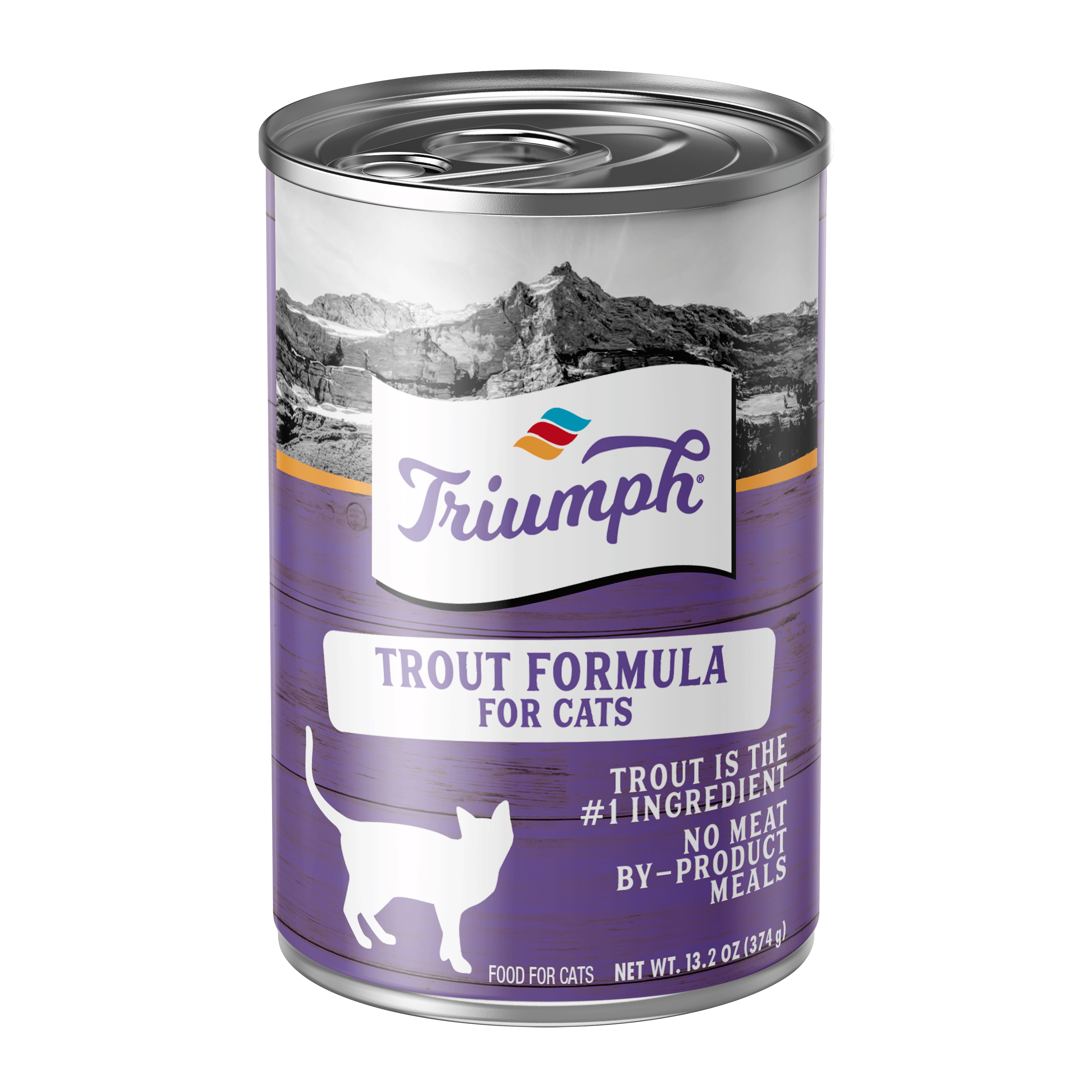 Triumph Trout Formula Wet Cat Food | 13.2 oz - 12 pk | 5.5 oz - 24 pk