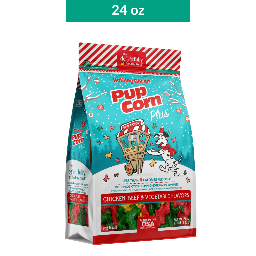 Limited-Edition Christmas Dog Treats - Pup Corn Plus Holiday Cheer