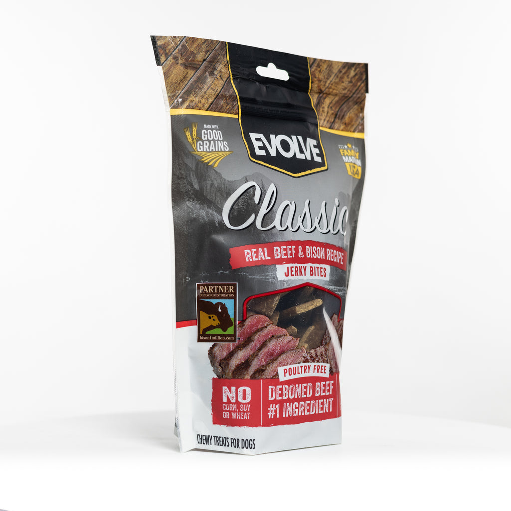 Classic Beef & Bison Jerky Bites | 12 oz | Evolve