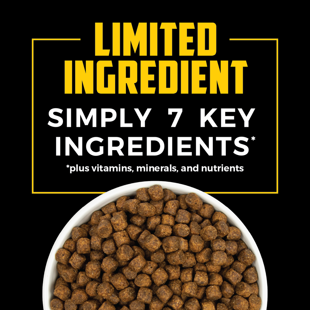 Limited ingredient dog food with simply 7 key ingredients