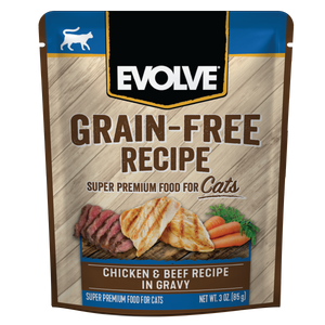 Grain Free Chicken & Beef in Gravy Wet Cat Food, 3 oz, Front Panel