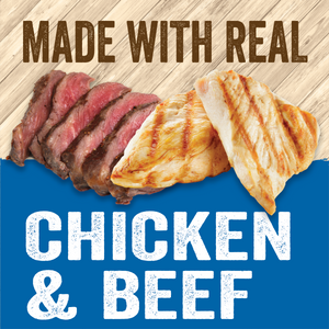 made with real chicken and beef