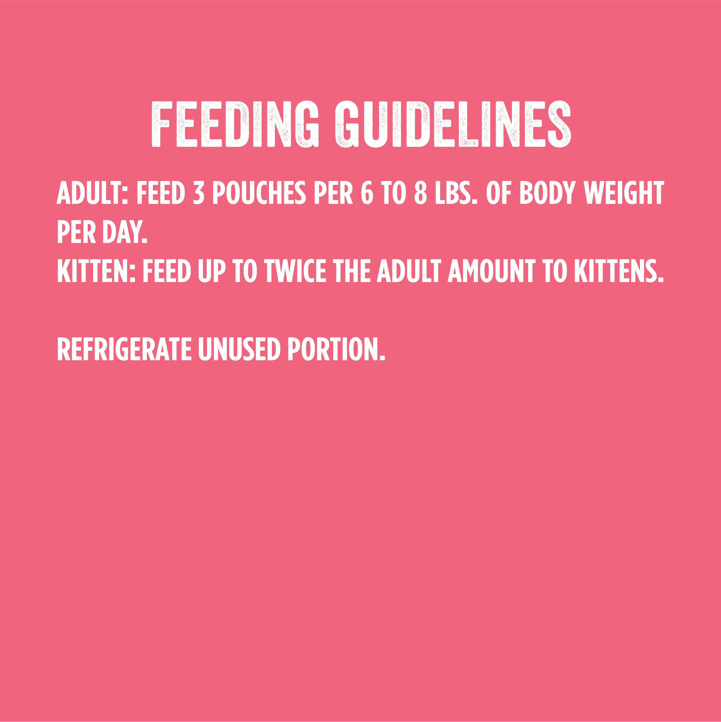feeding guidelines
