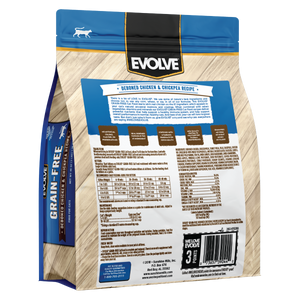 chickpeas in cat food back panel
