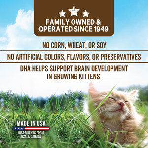 No Corn, Wheat or Soy. No Artificial Colors, Flavors or Preservatives.