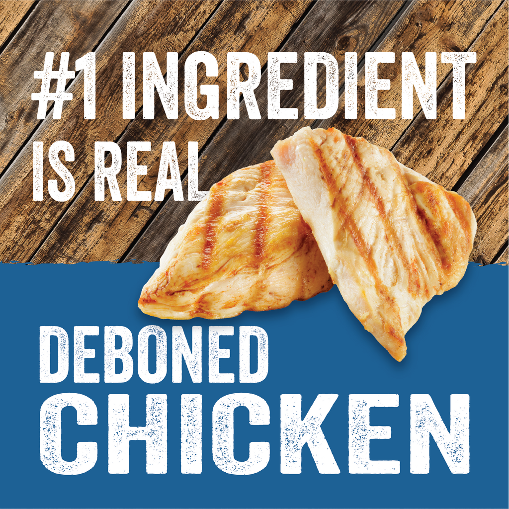 #1 ingredient is real, deboned chicken