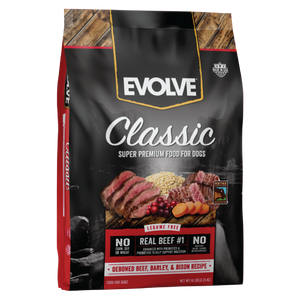 beef and barley dog food, 14 LB, front panel