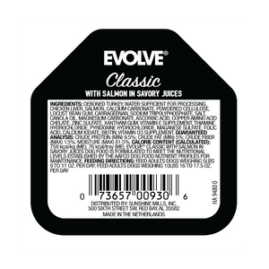 wet dog food with salmon