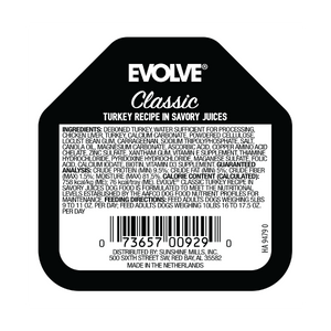 turkey wet dog food back panel