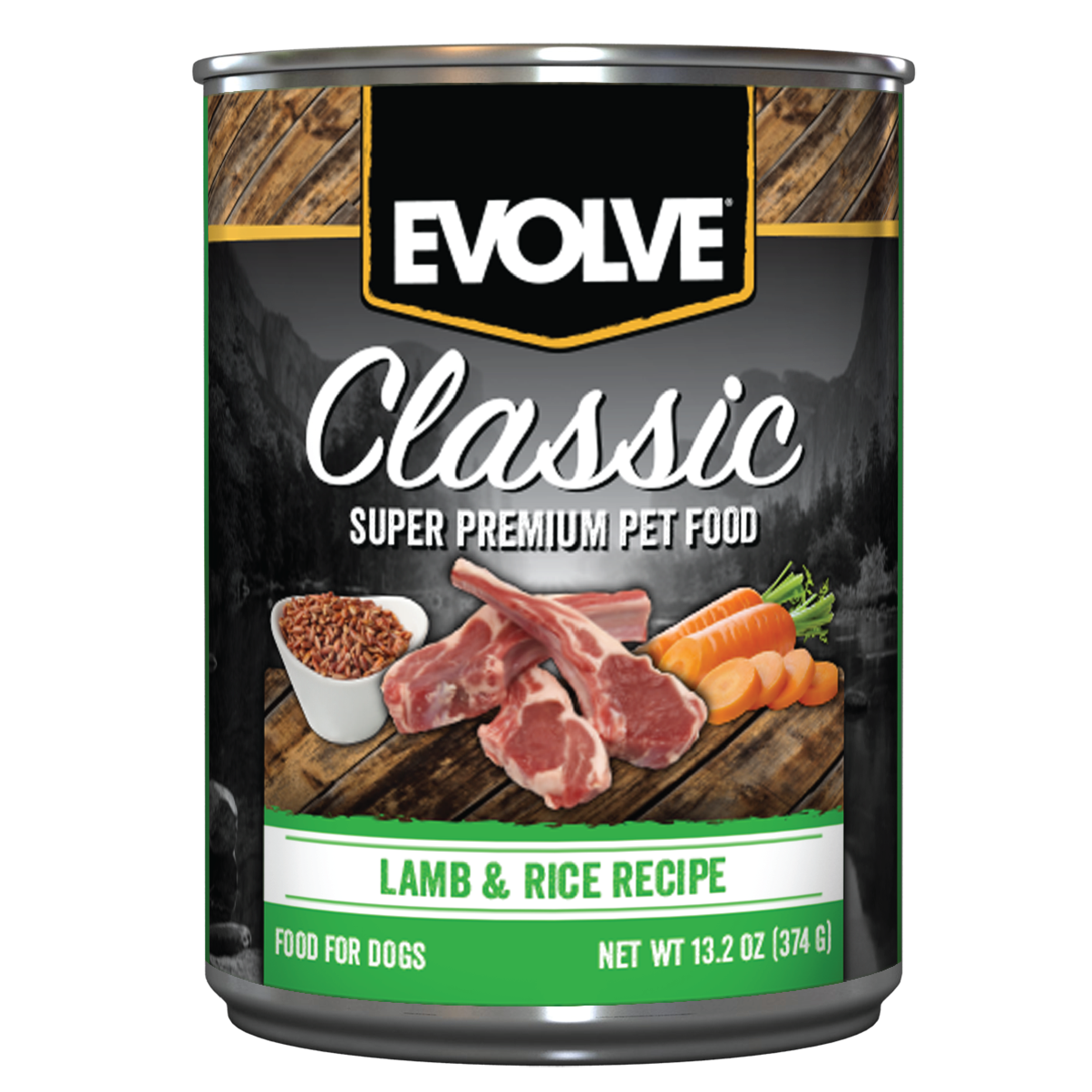 Classic Lamb & Rice Wet Dog Food | 13.2 oz - 12 pk | Evolve