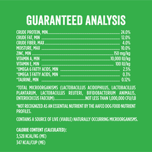 lamb and rice dog food guaranteed analysis