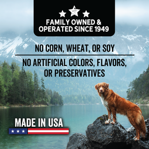Family owned and operated since 1949. No Corn, Wheat or Soy. No Artificial Colors, Flavors or Preservatives. Made in the USA.