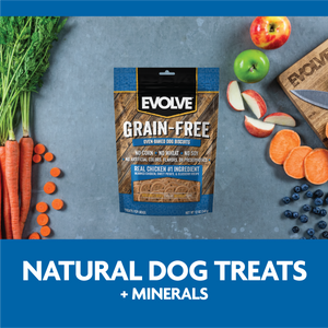 Natural dog treats plus minerals