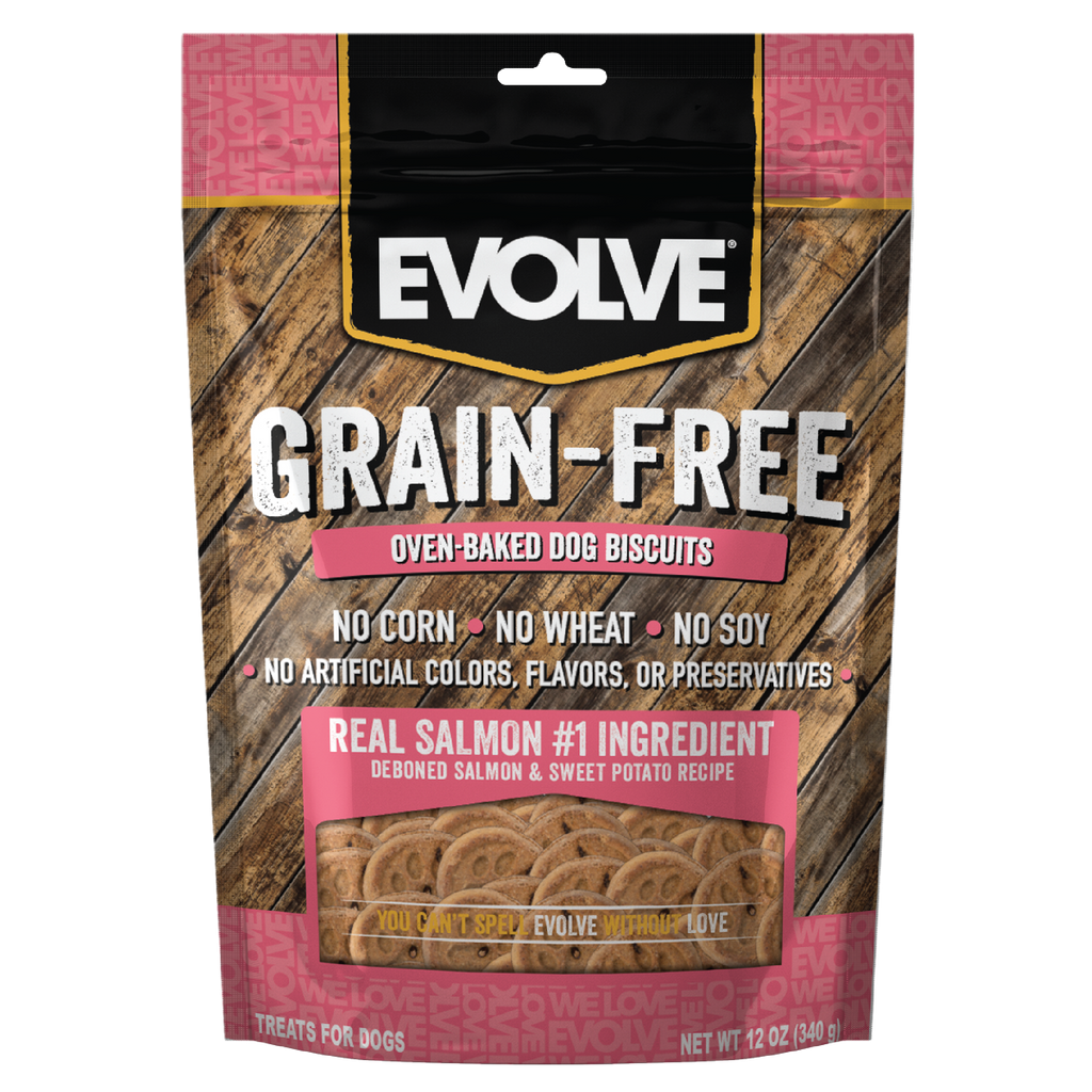 Grain Free Oven Baked Salmon Biscuits 12 oz Evolve
