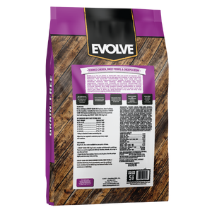 grain free senior dog food, 14 LB - back Panel