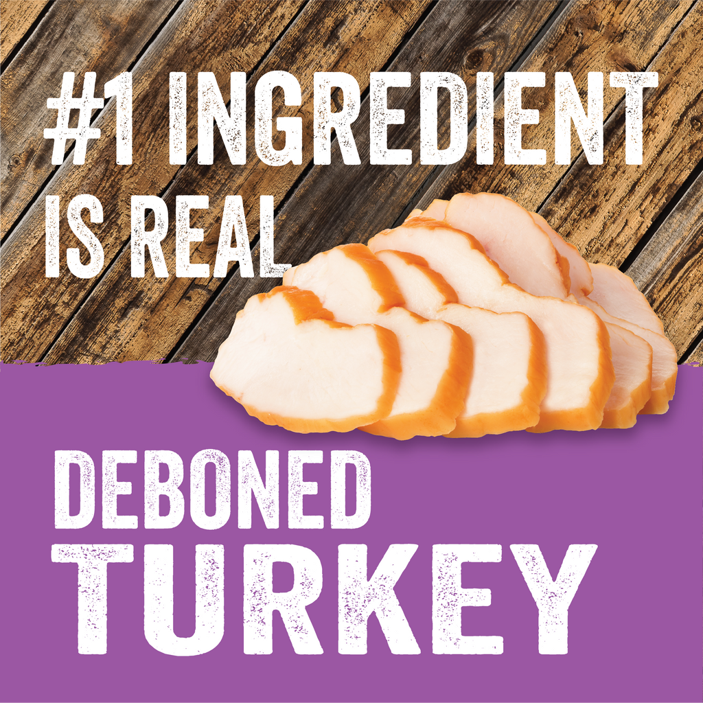 #1 ingredient is real, deboned turkey