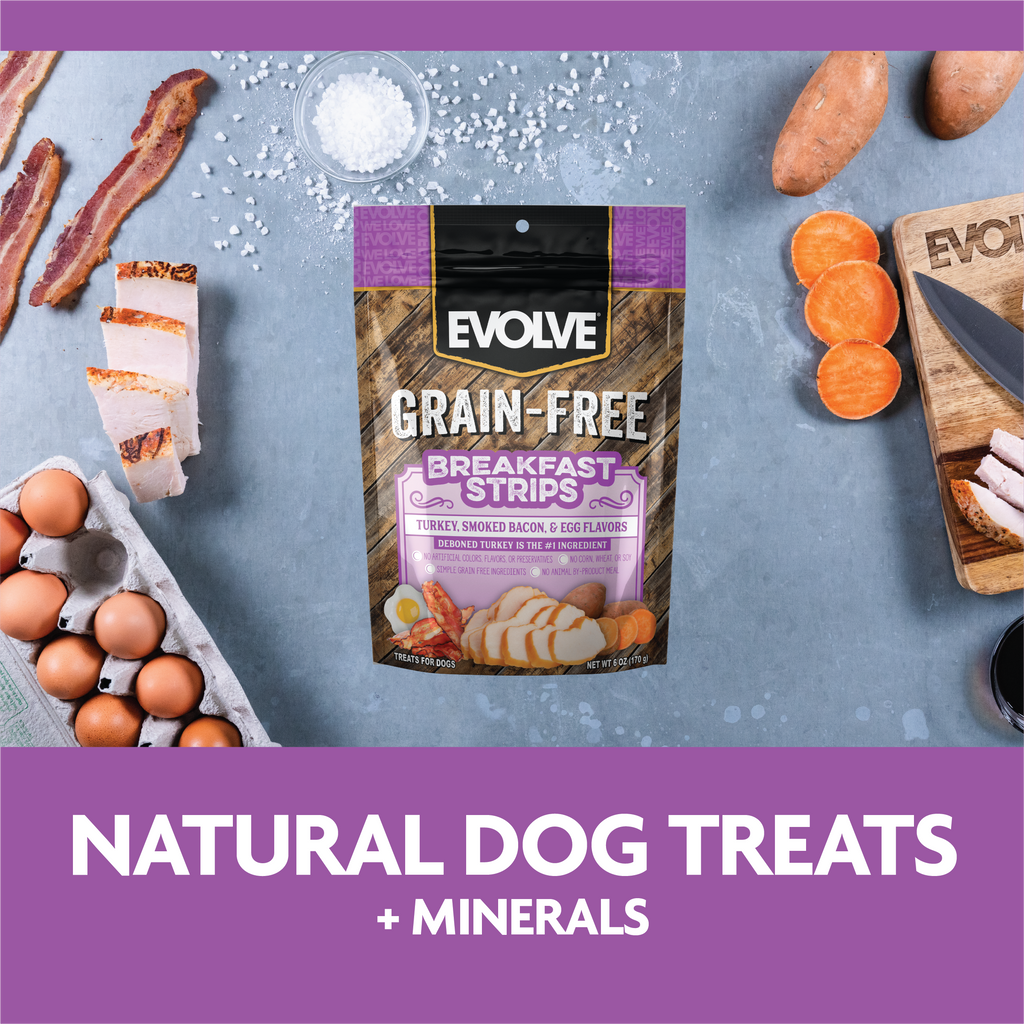 Natural dog treats and minerals