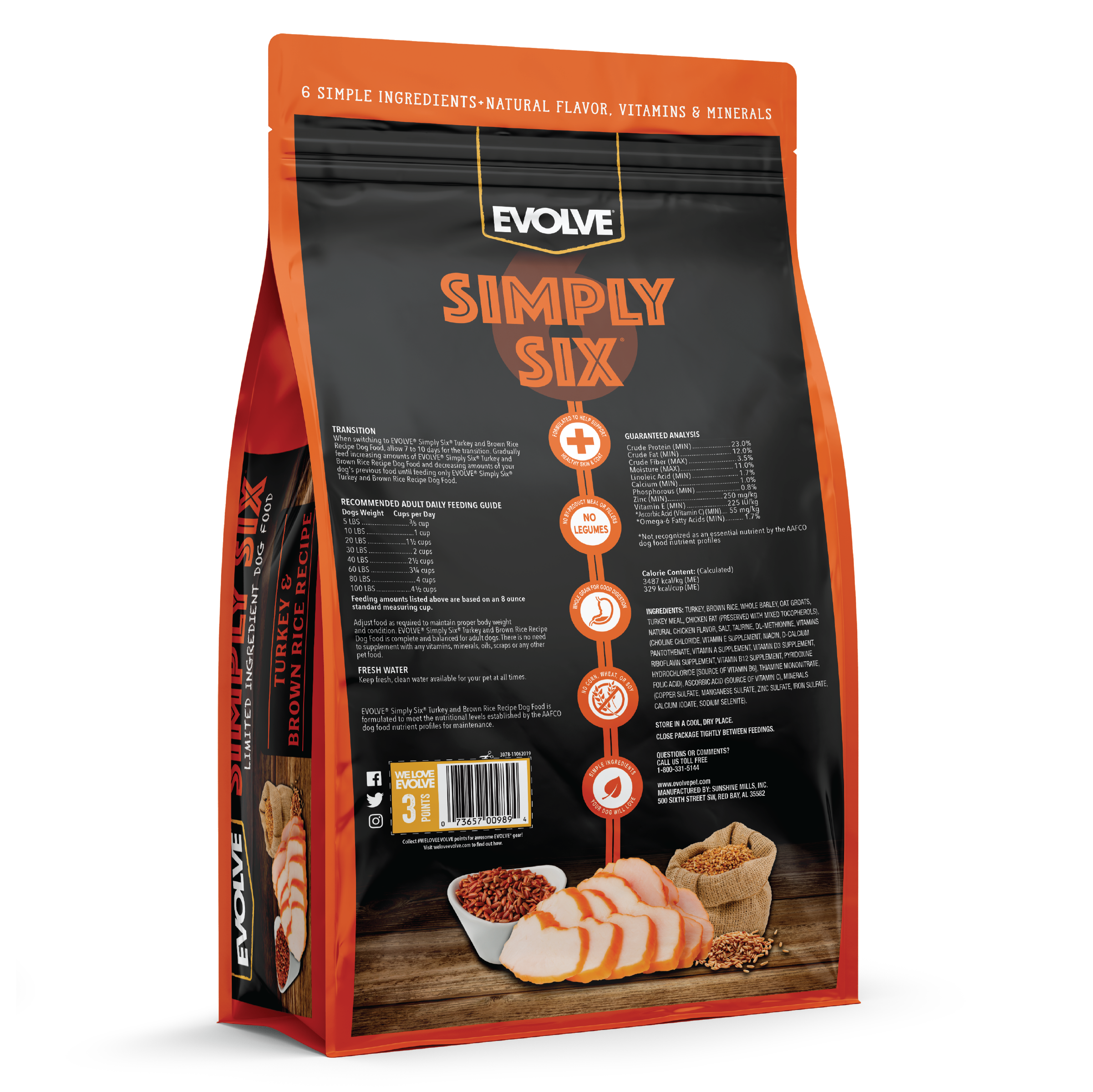 turkey and brown rice dog food