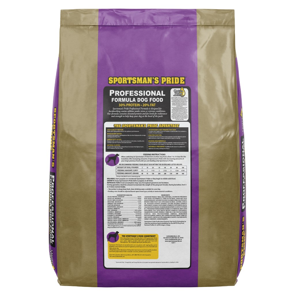 professional dog food from Sportsman's Pride