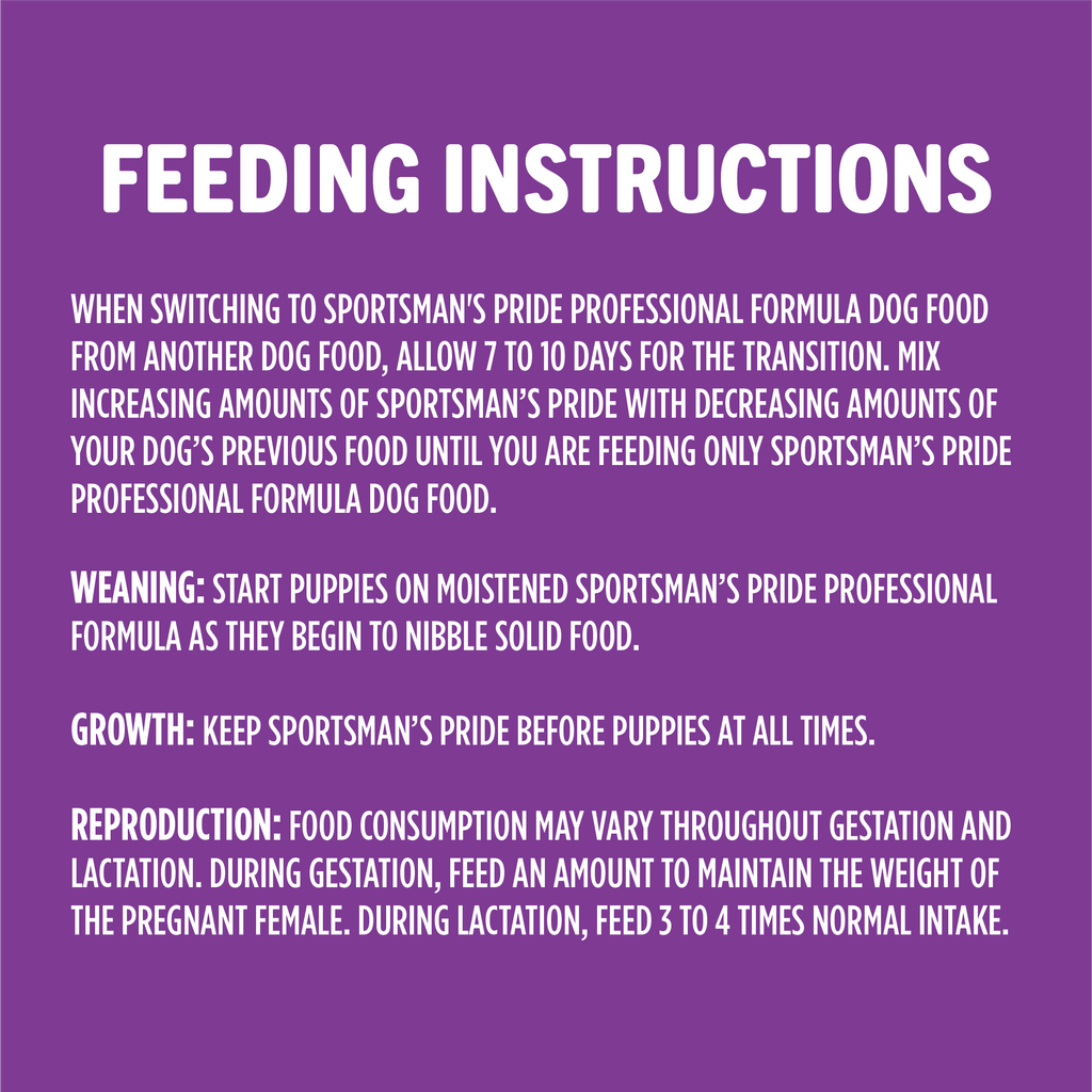 Feeding Instructions