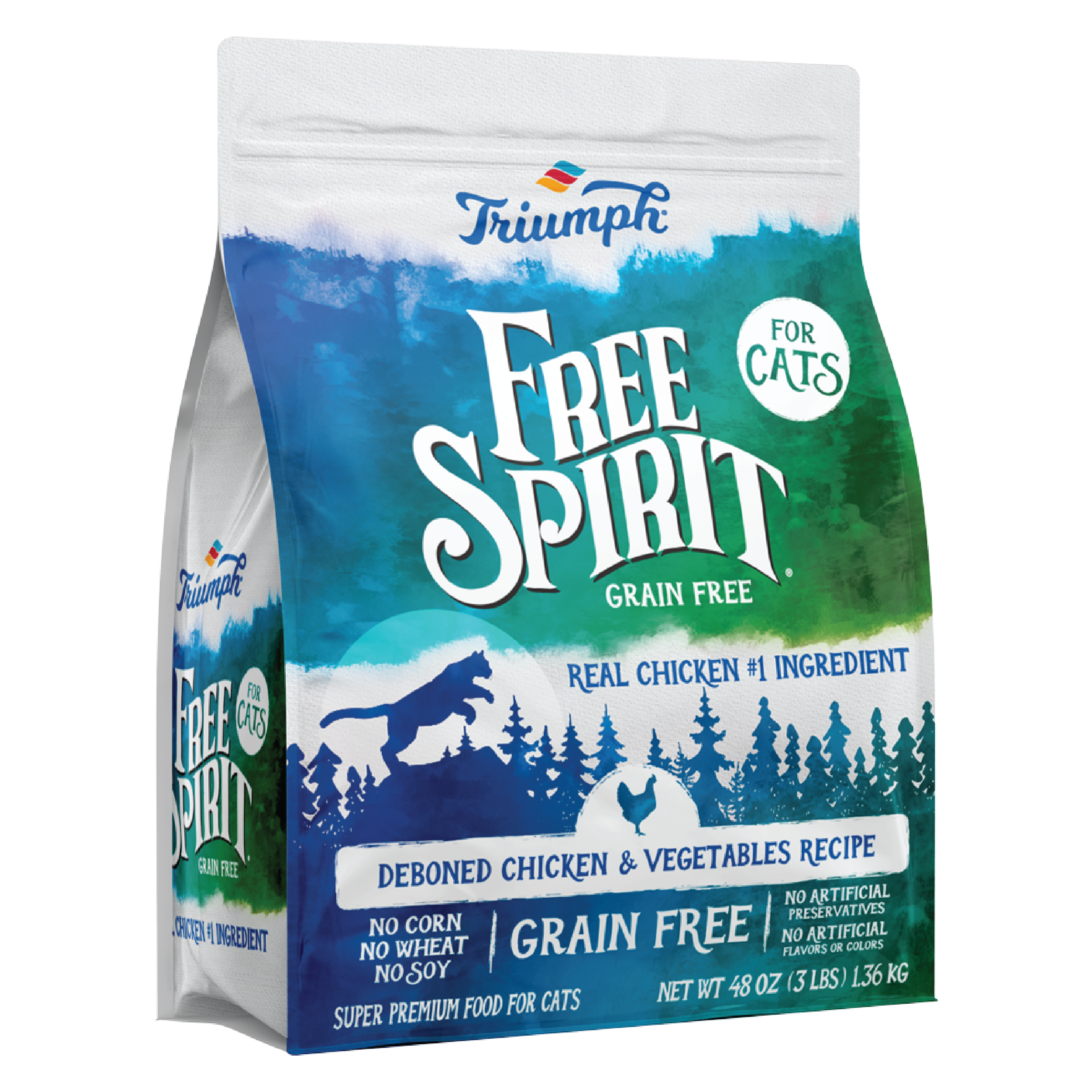 Grain Free Chicken & Vegetable Cat Food | 3 LB, 11 LB | Triumph