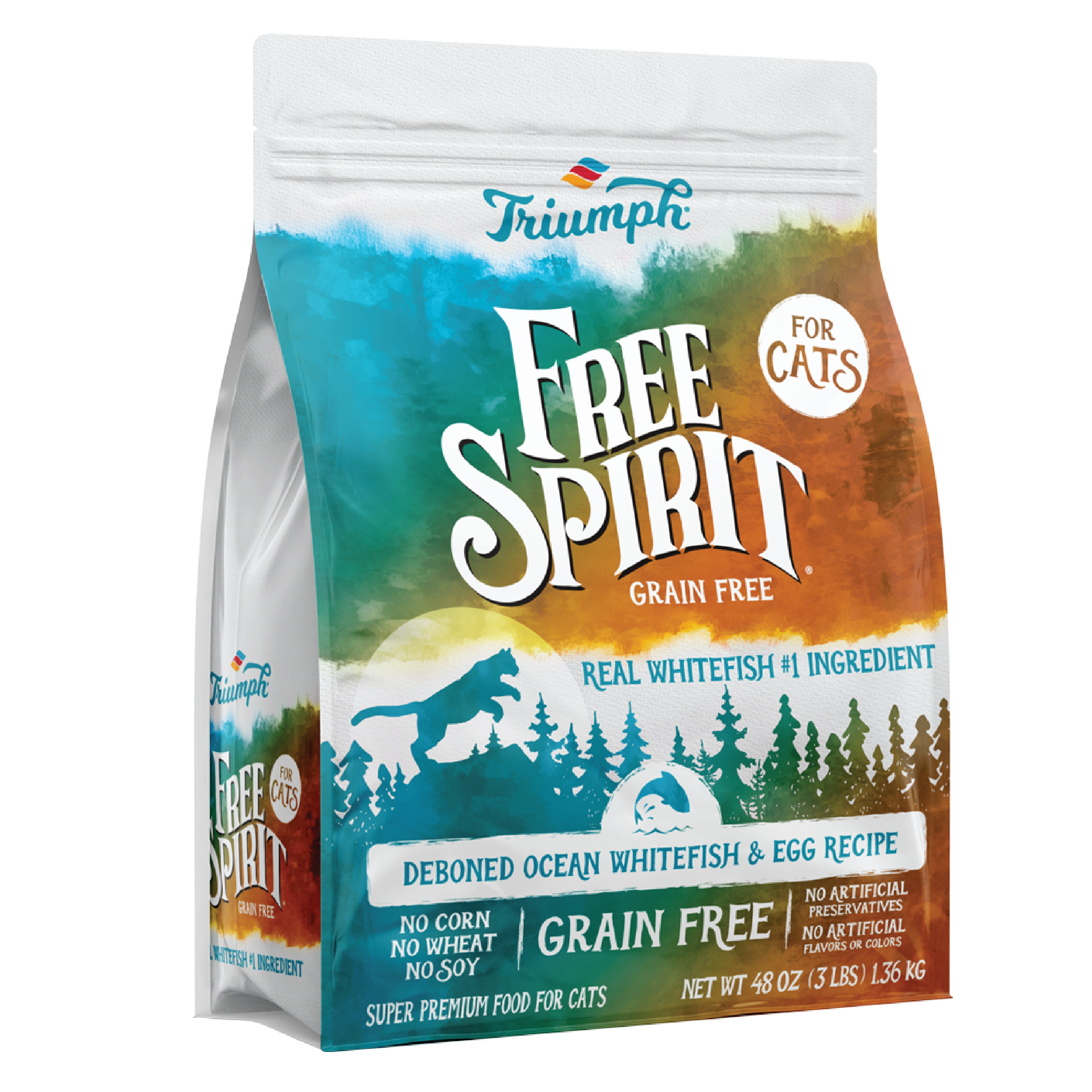 Grain Free Ocean Whitefish & Egg Cat Food | 3 LB | Triumph