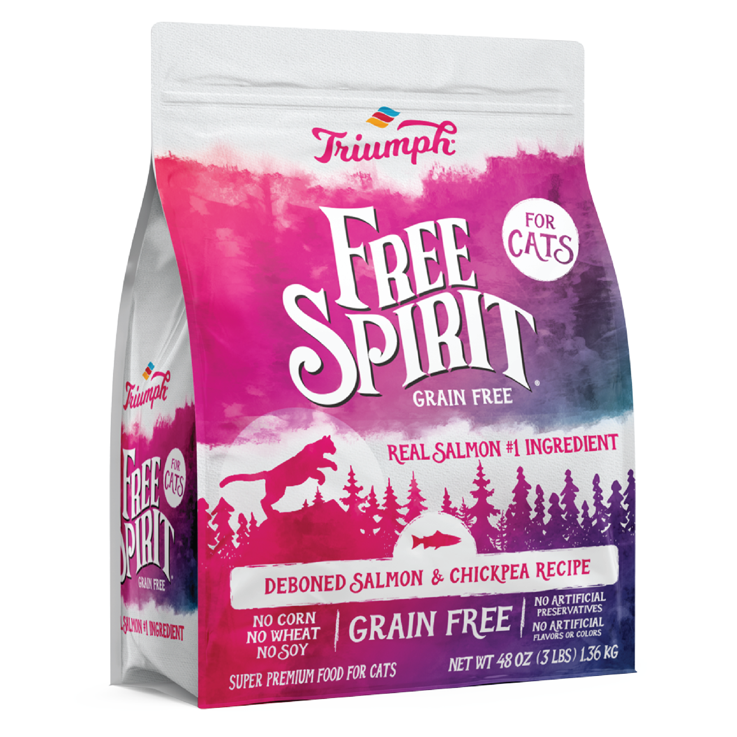 Grain Free Deboned Salmon & Chickpea Cat Food | 3 LB, 11 LB | Triumph