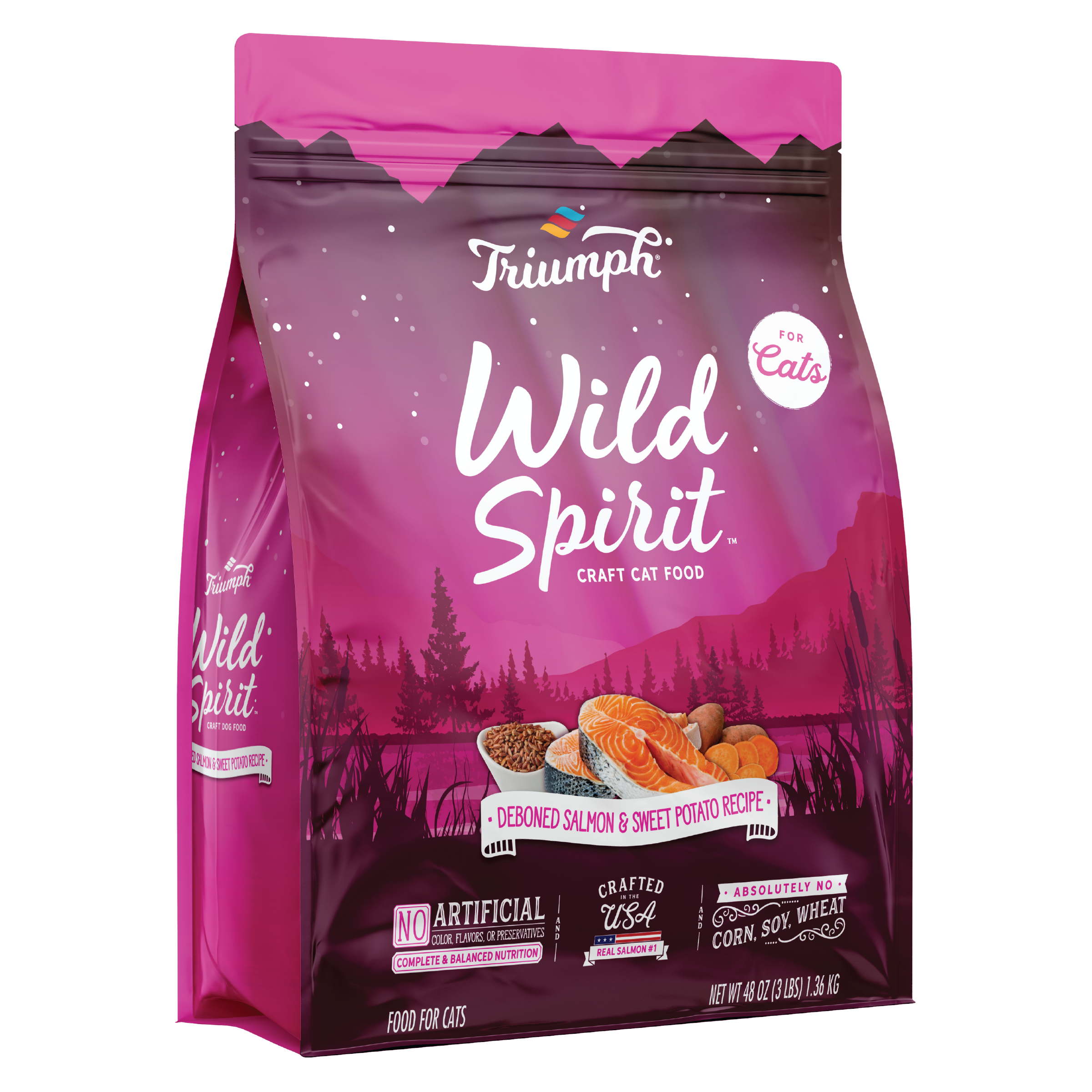 Deboned Salmon & Sweet Potato Cat Food | 3 LB, 7 LB | Triumph