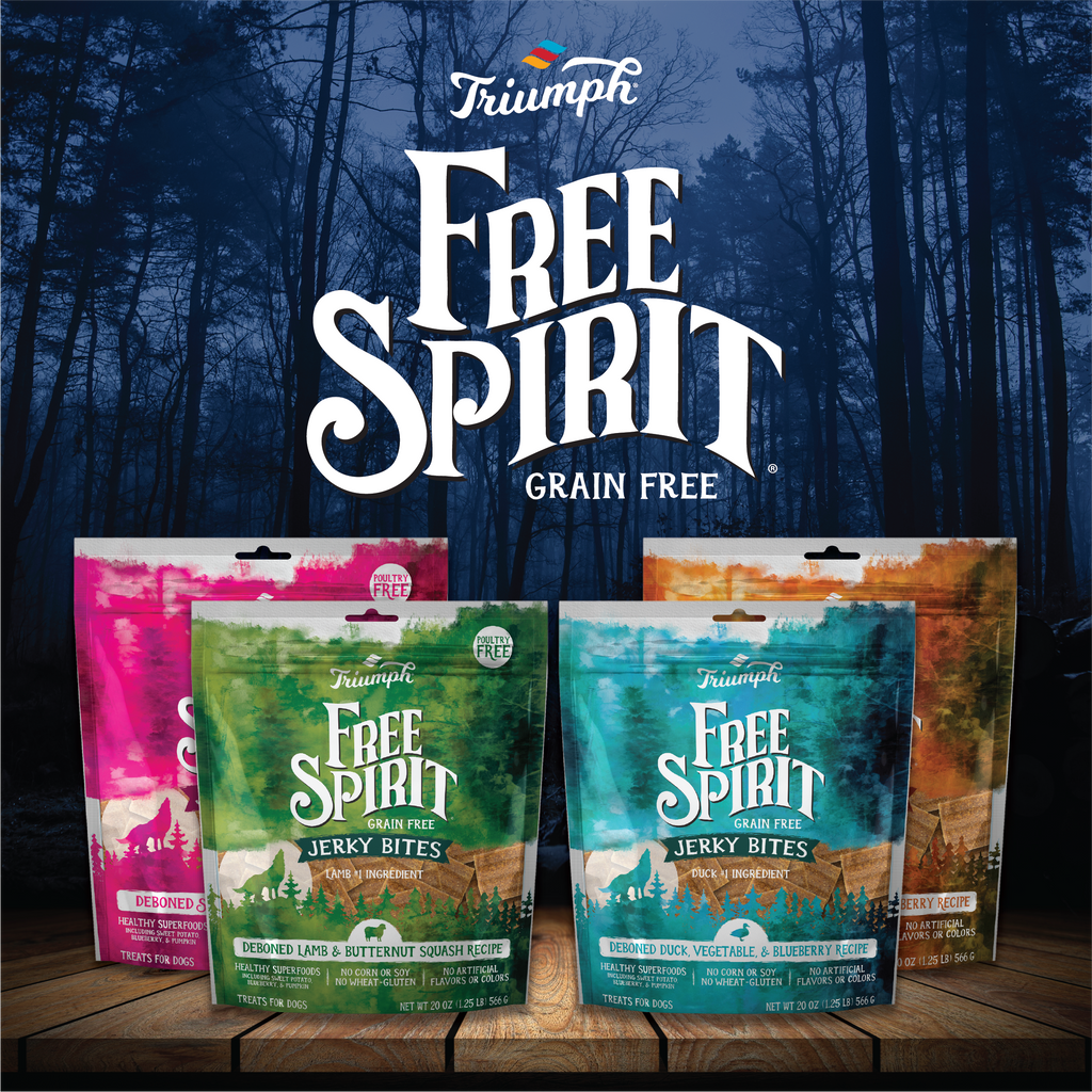Triumph Free Spirit Grain Free Lamb & Butternut Squash Recipe Jerky Bites Soft Dog Treats | 20 oz