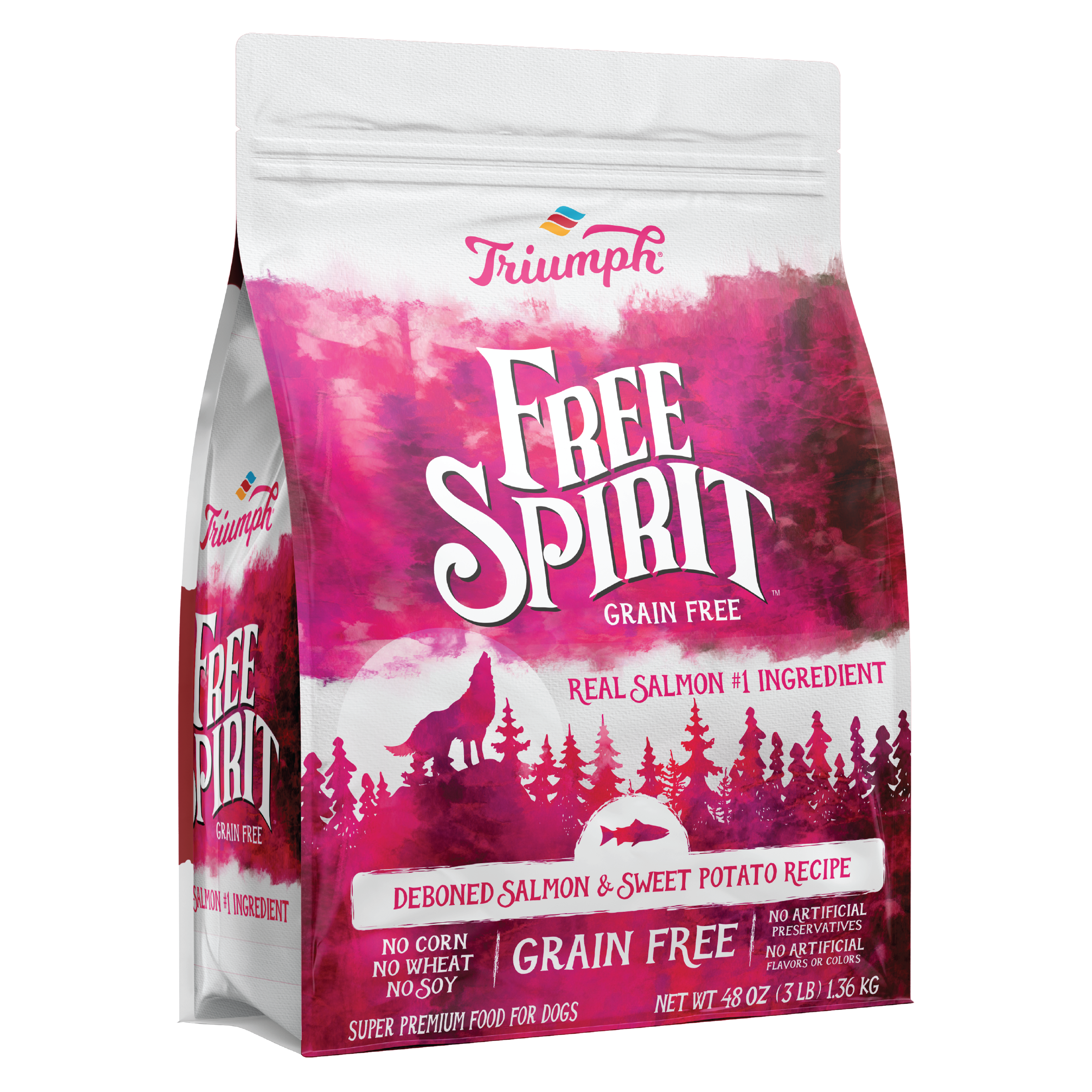 Grain Free Salmon & Sweet Potato Dog Food | 3 LB, 13 LB, 26 LB | Triumph