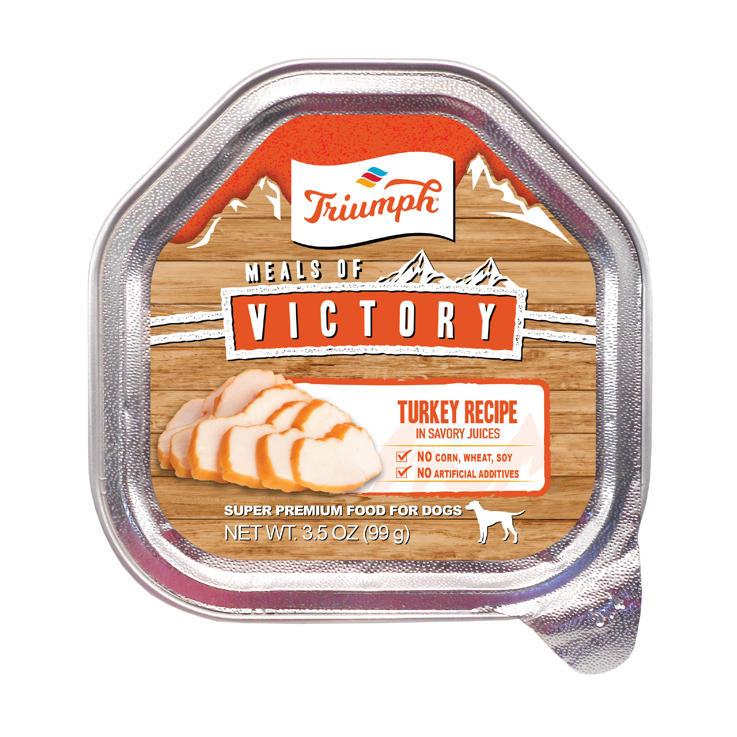 Turkey Formula Wet Dog Food | 3.5 oz - 15 pk | Triumph Meals of Victory