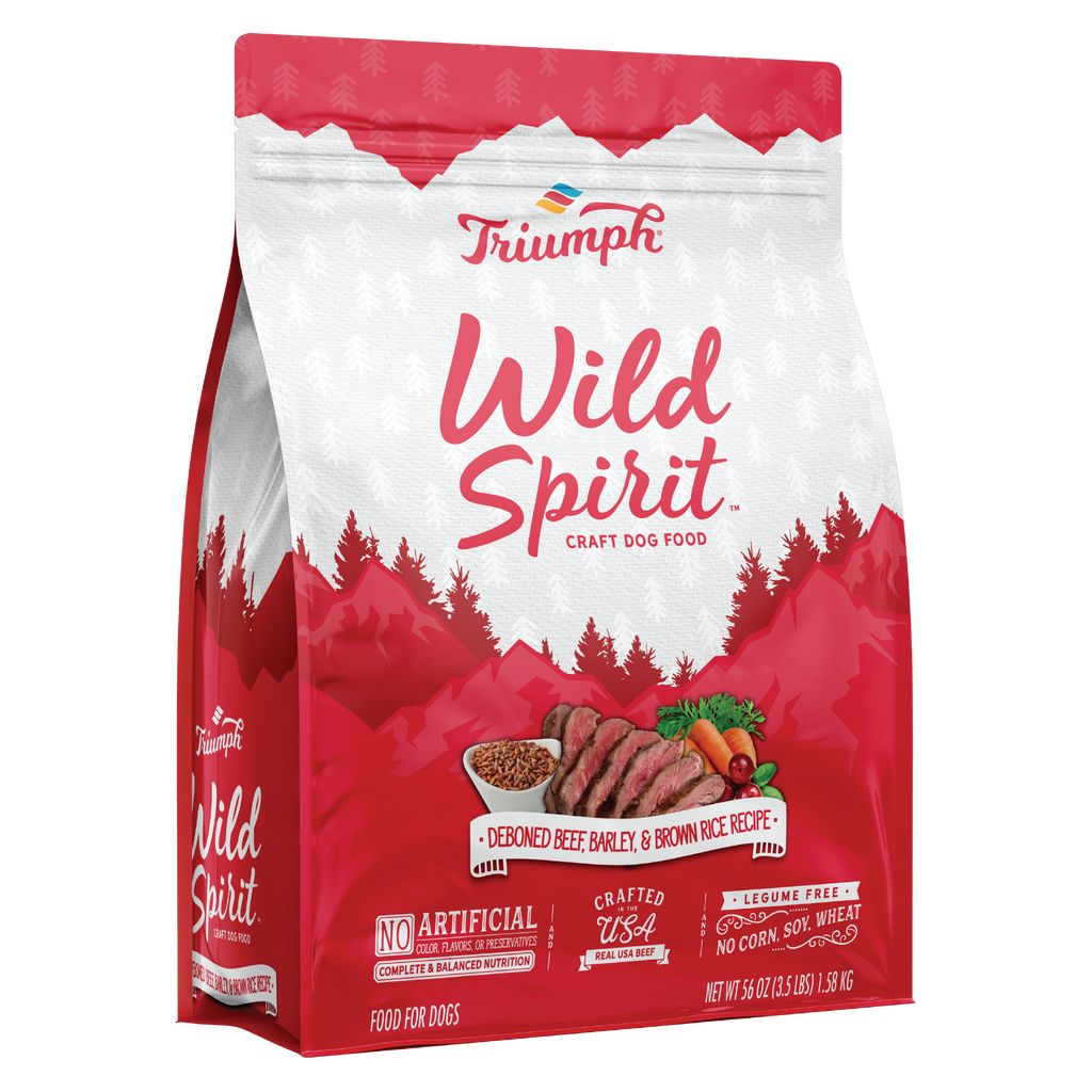 Triumph Wild Spirit Beef Barley Brown Rice Recipe Dry Dog Food 3
