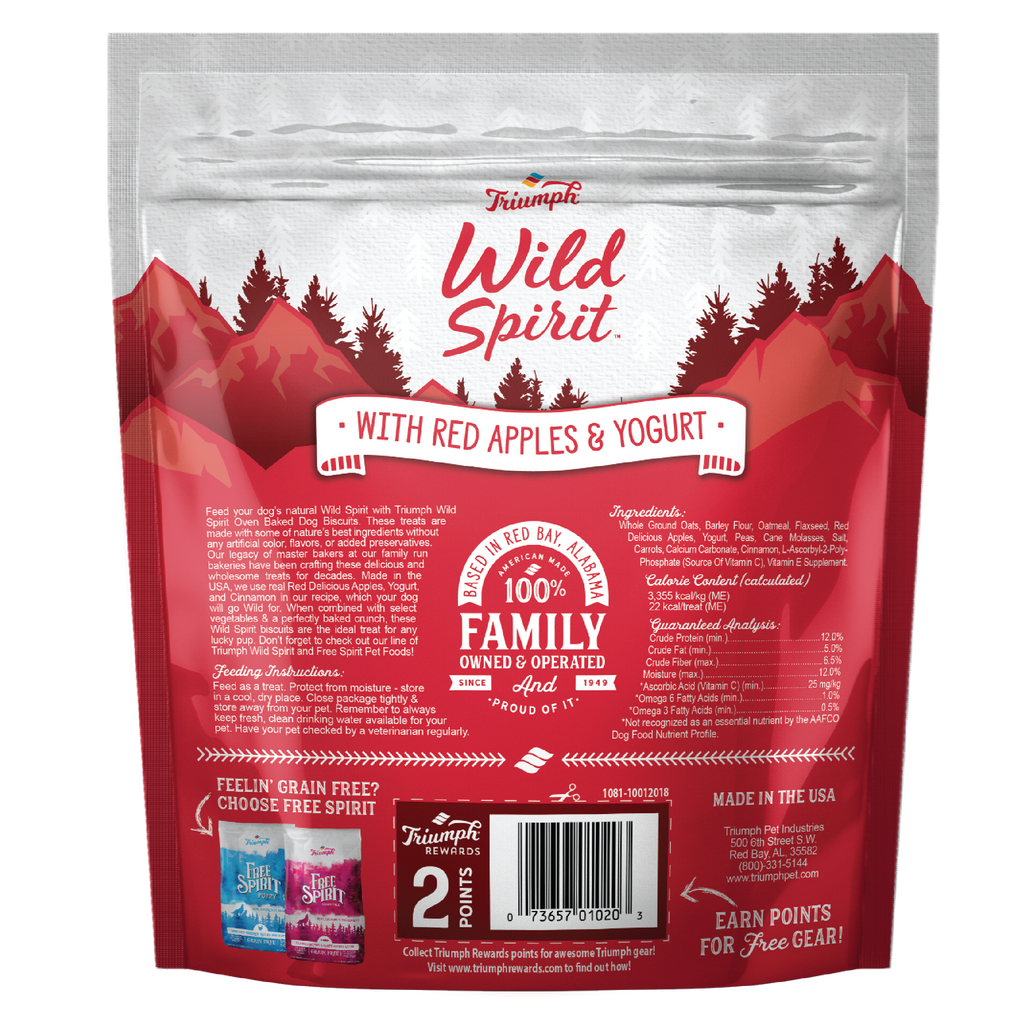 Triumph Wild Spirit Small Batch Biscuits Red Apples Yogurt