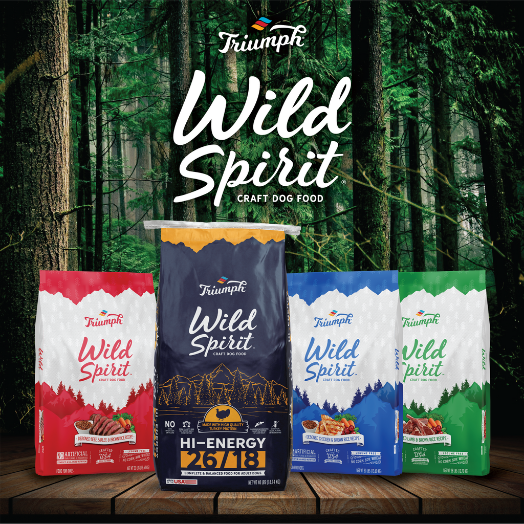 Triumph Wild Spirit Hi-Energy 26/18 Dry Dog Food | 40 LB