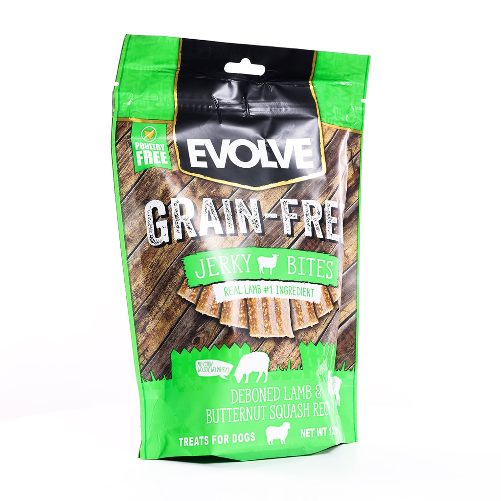 Grain Free Lamb Jerky Bites | 12 oz | Evolve