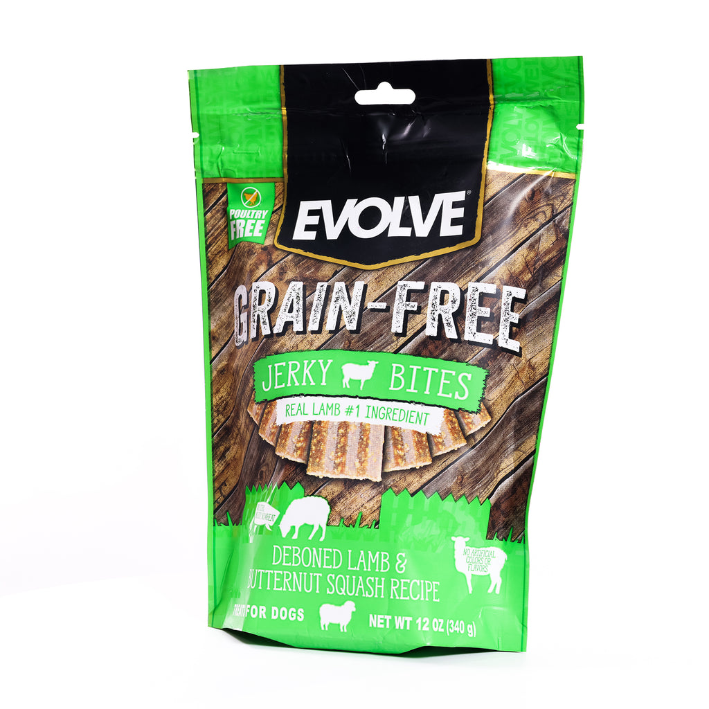 Grain Free Lamb Jerky Bites | 12 oz | Evolve