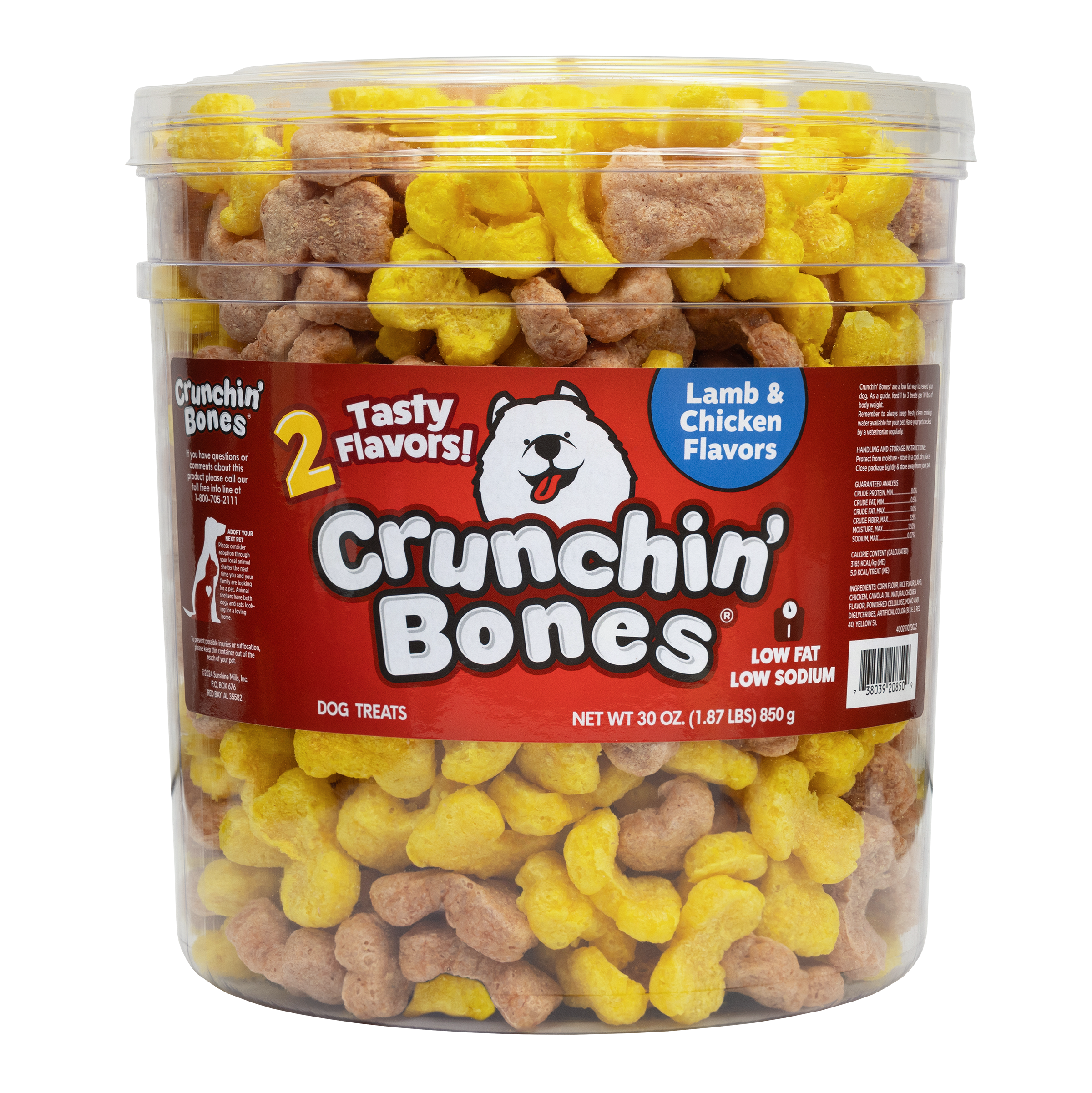Lamb & Chicken Puffed Dog Treats | 30 oz. | Crunchin' Bones