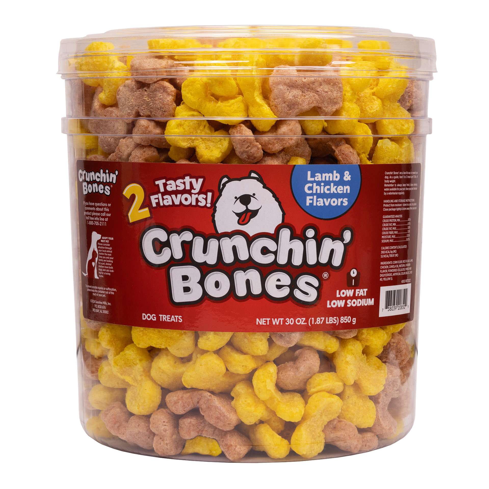 Lamb & Chicken Puffed Dog Treats | 30 oz. | Crunchin' Bones
