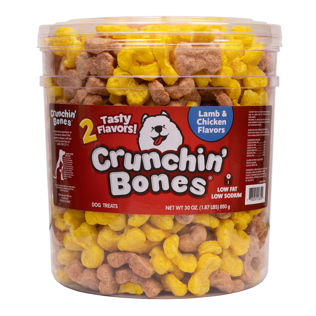 Lamb & Chicken Puffed Dog Treats | 30 oz. | Crunchin' Bones