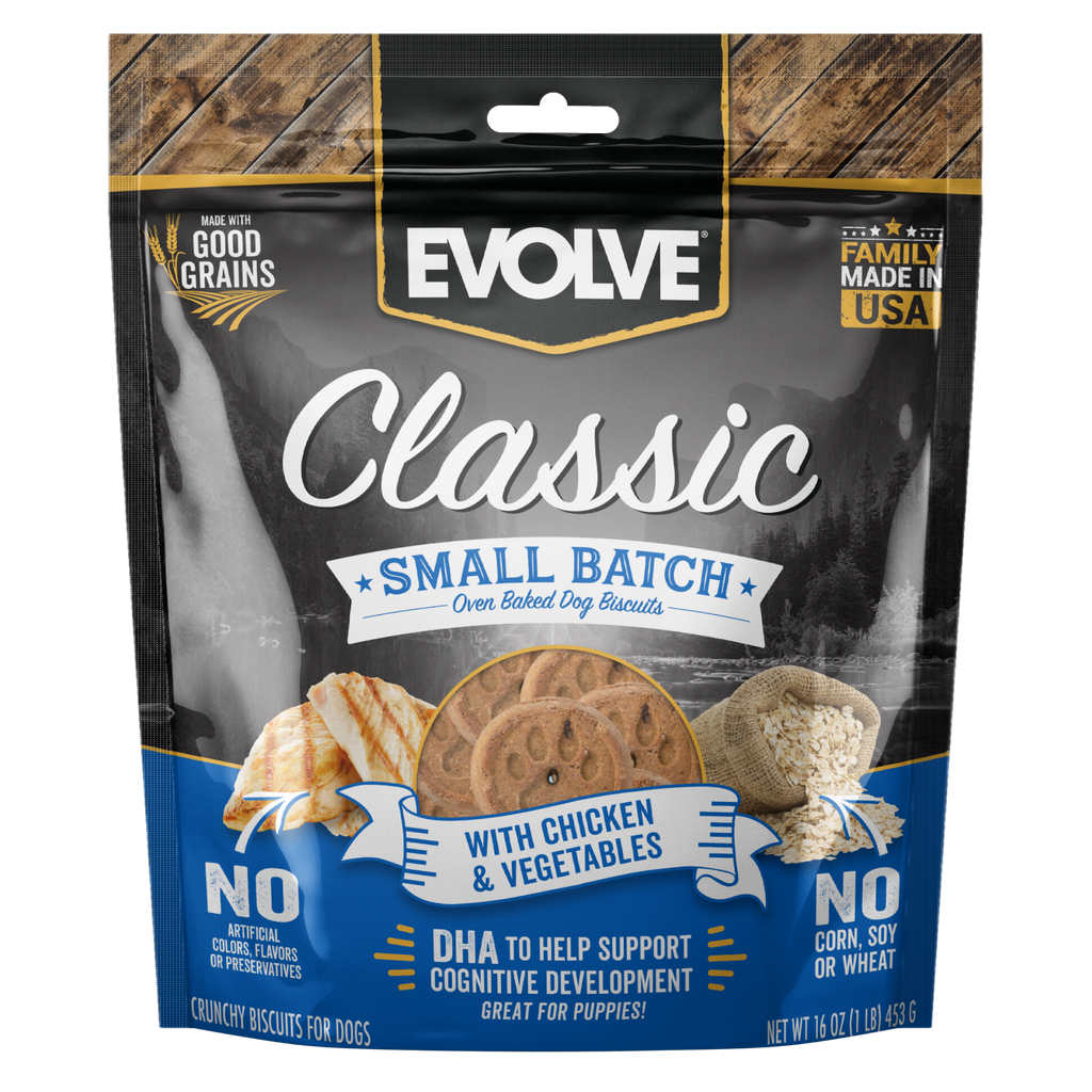 Evolve Classic Small Batch Oven Baked Biscuits with Chicken & Vegetables