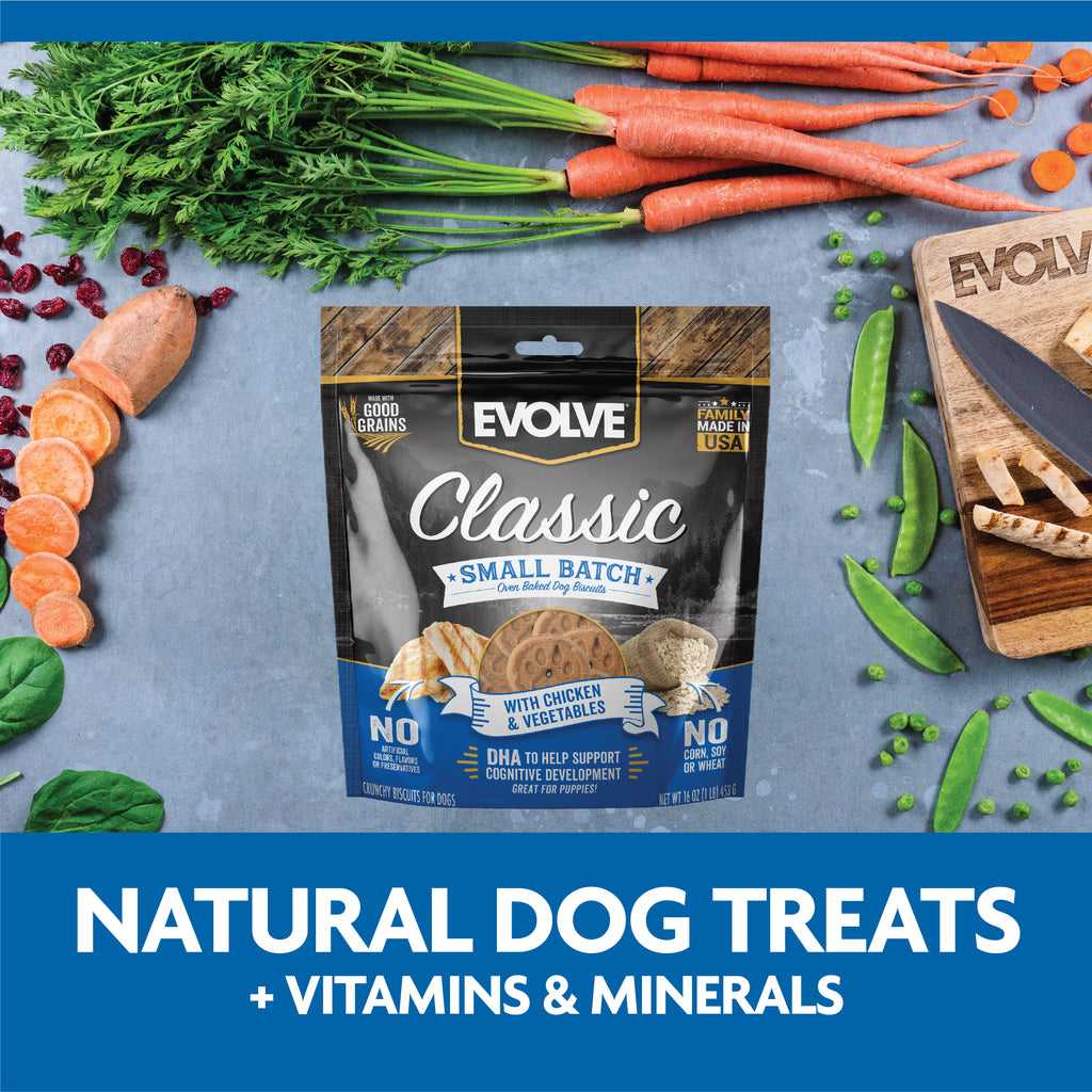 Natural Dog Treats plus vitamins and minerals